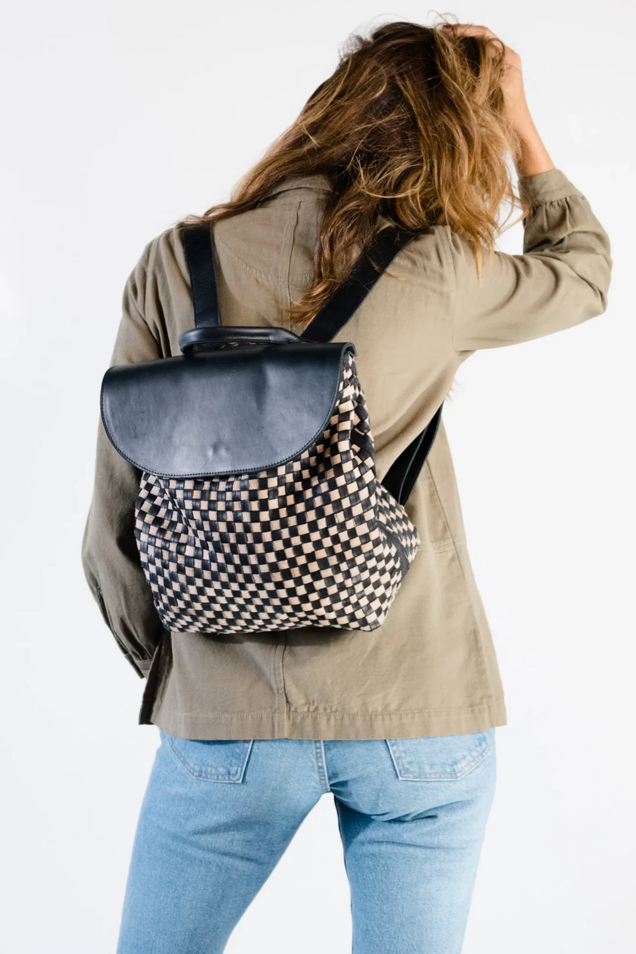 Elsa Basketweave Backpack