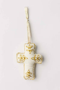 Thumbnail for Embroidered Cross Ornament