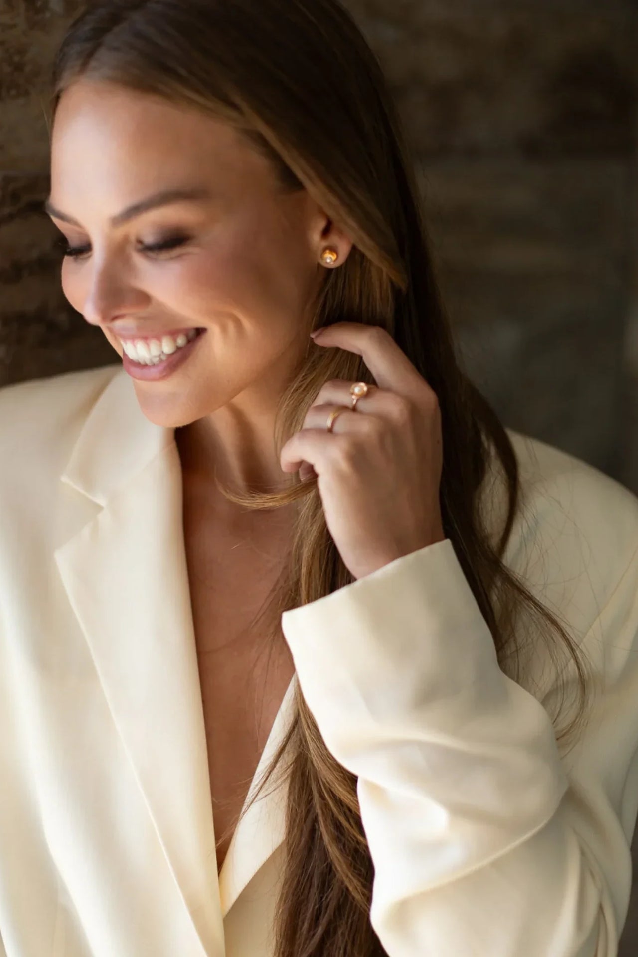 Emma Pearl Dish Studs