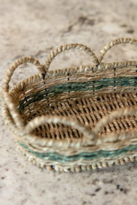 Thumbnail for Evergreen Scallop Iron Serving Basket