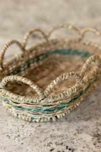 Thumbnail for Evergreen Scallop Iron Serving Basket
