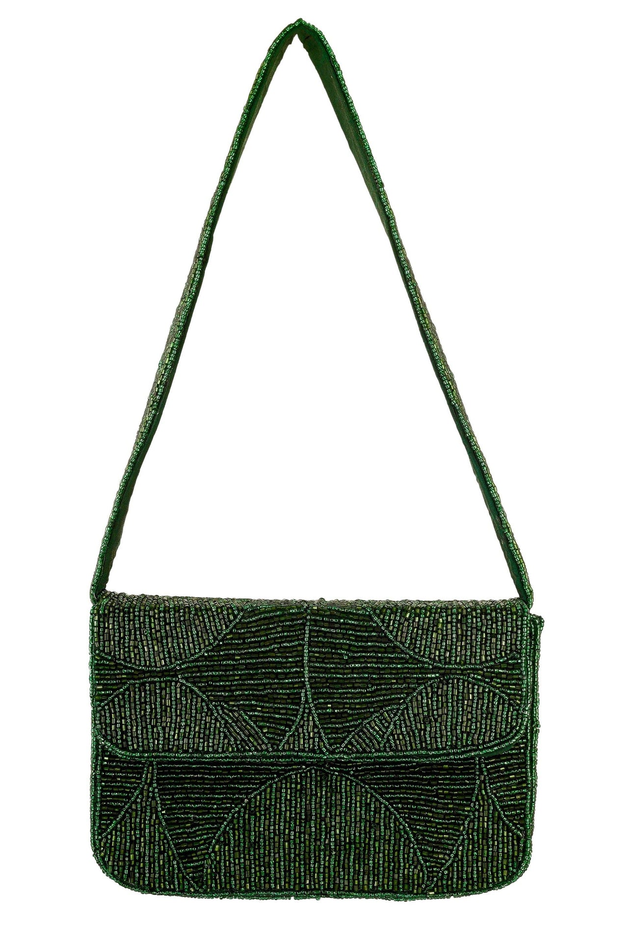 Evergreen Luxe Beaded Purse