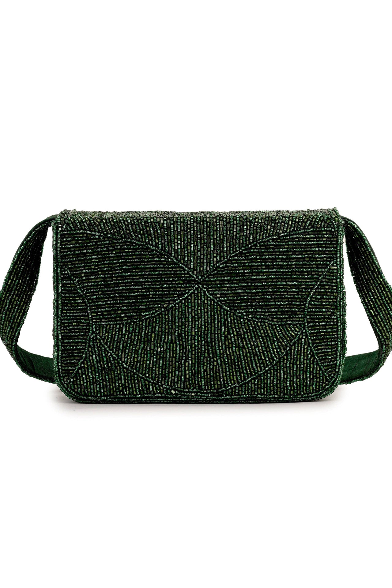 Evergreen Luxe Beaded Purse