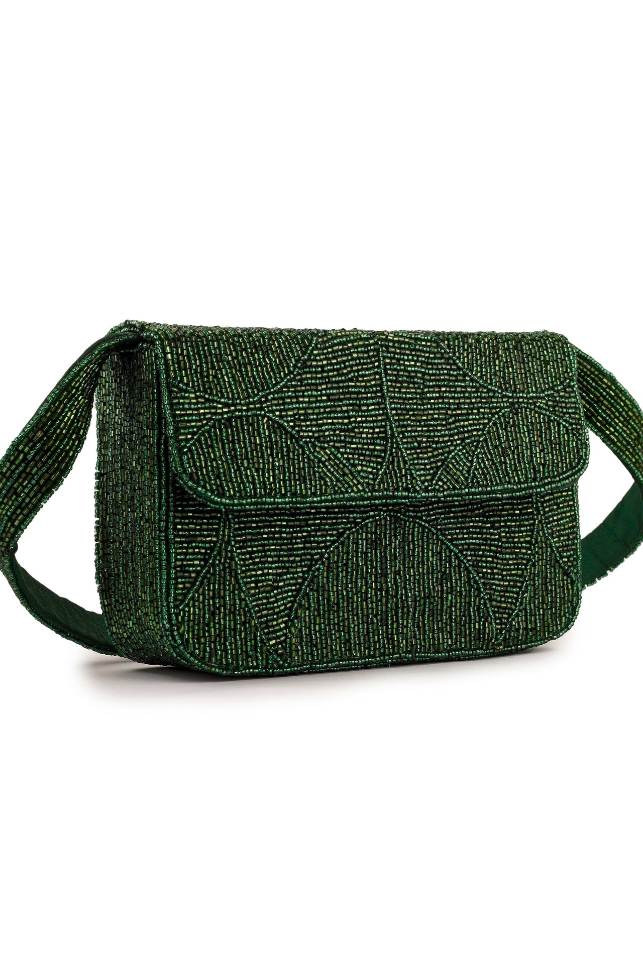 Evergreen Luxe Beaded Purse