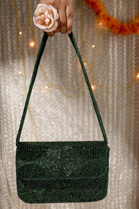 Thumbnail for Evergreen Luxe Beaded Purse