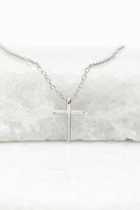 Thumbnail for Faithful Sterling Silver Classic Cross Necklace