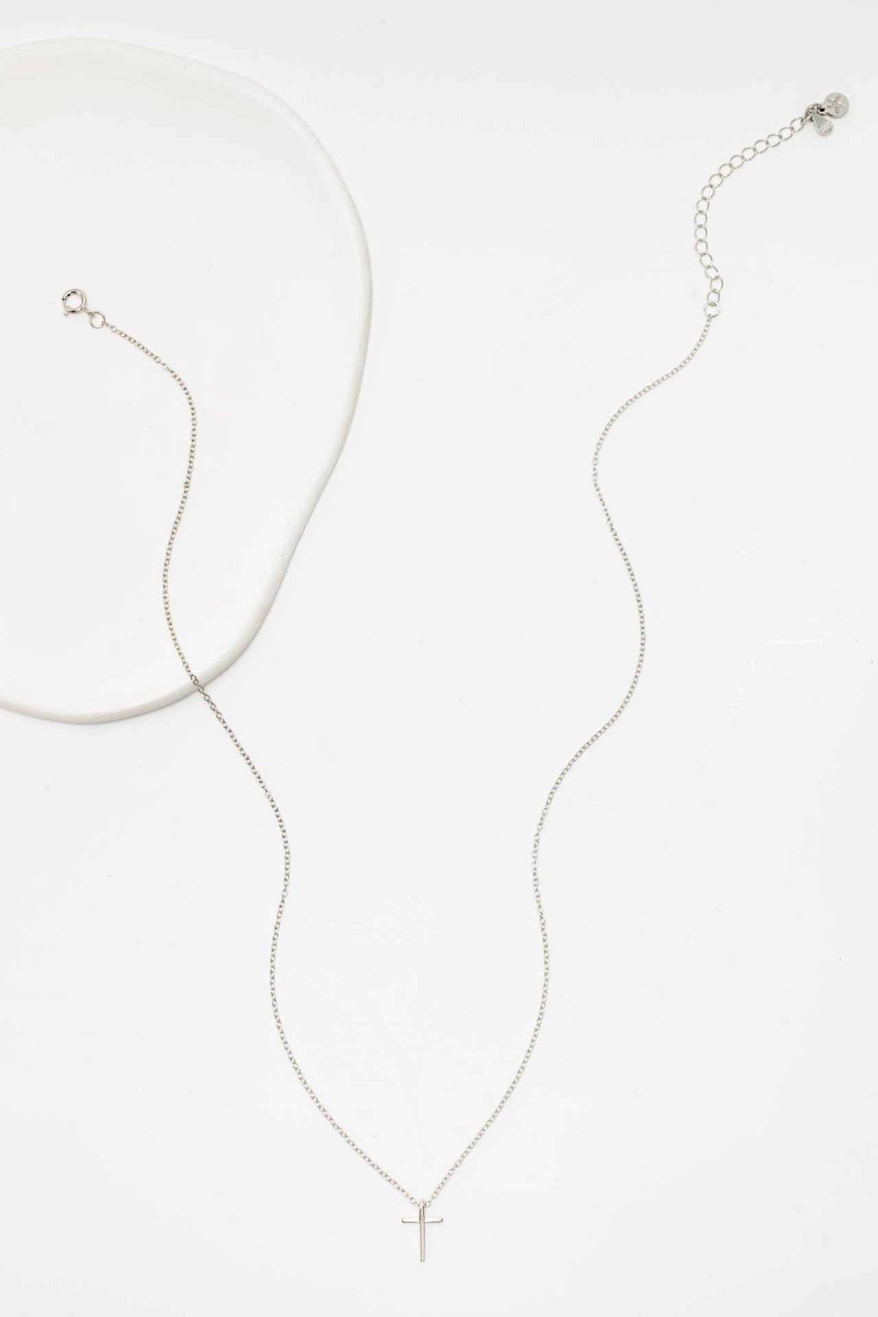 Faithful Sterling Silver Classic Cross Necklace