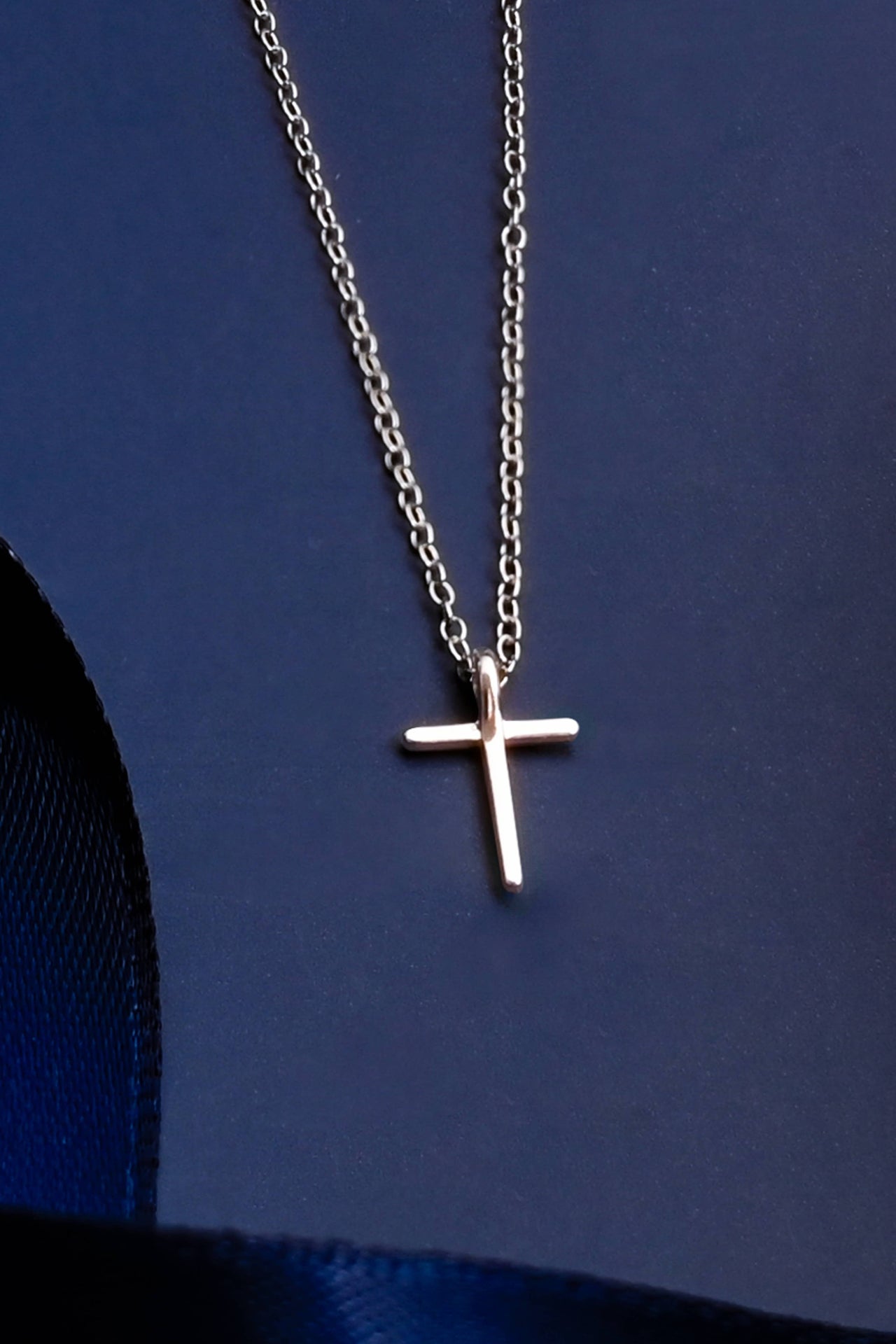 Faithful Sterling Silver Classic Cross Necklace
