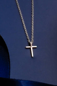 Thumbnail for Faithful Sterling Silver Classic Cross Necklace