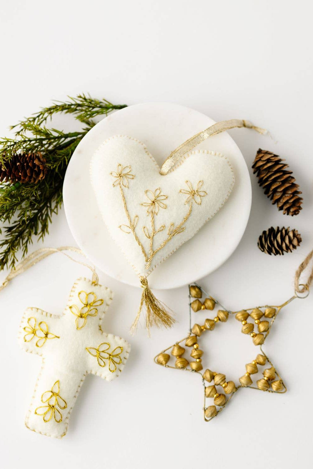 Alejandra Felt Heart Ornament