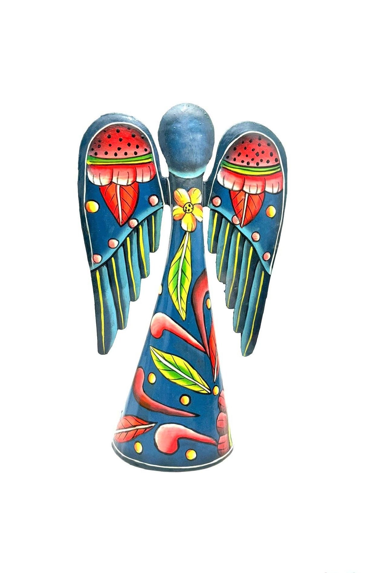 Dark Blue Floral Angel