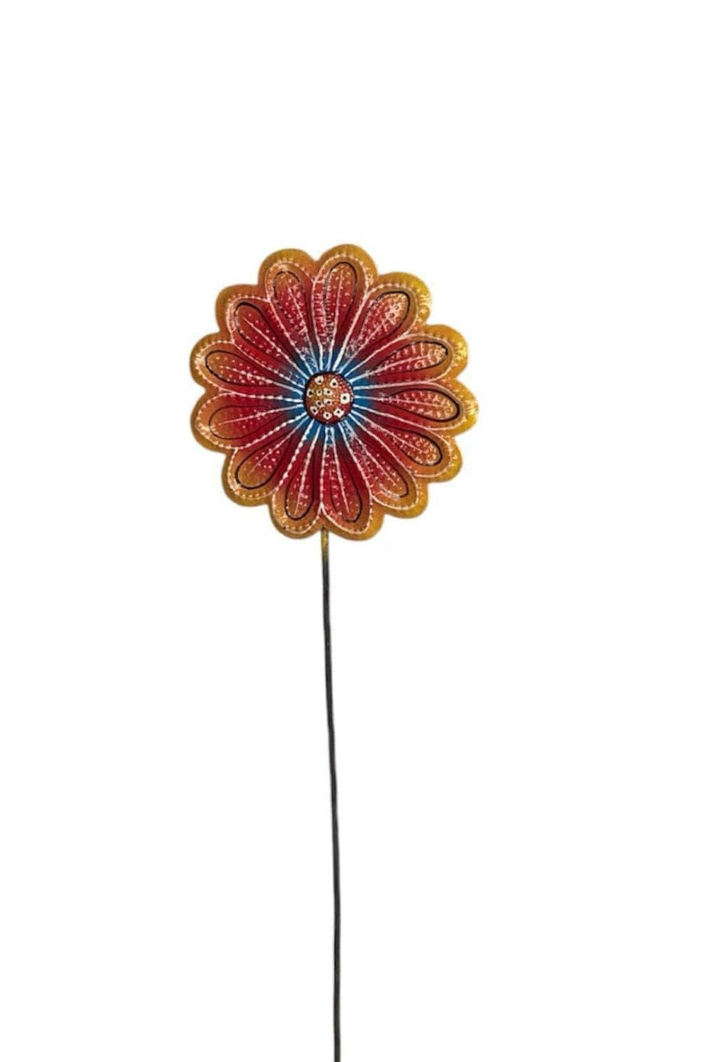 Painted Floral Garden Stake