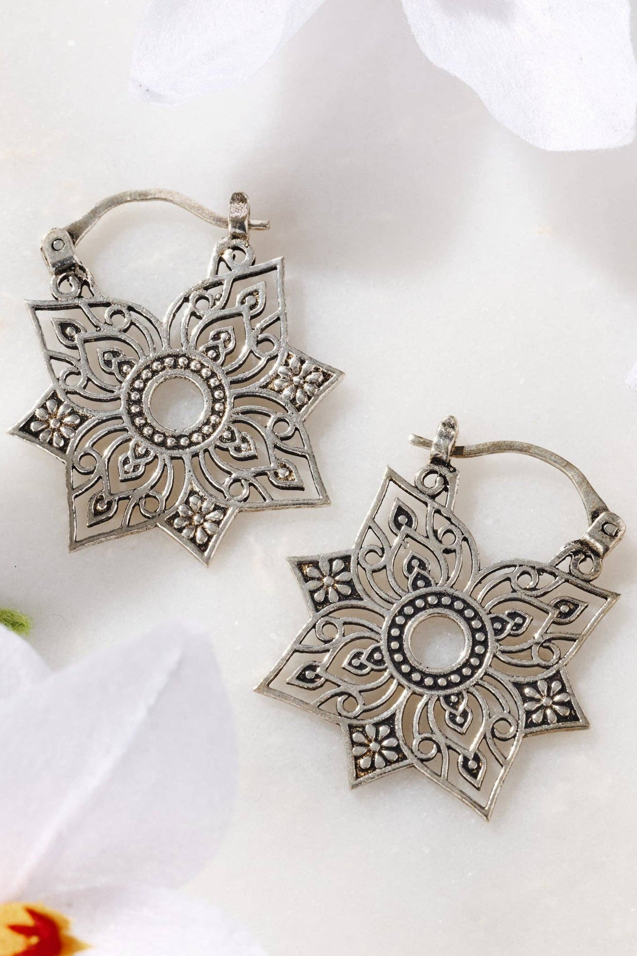 Floral Jali Earrings