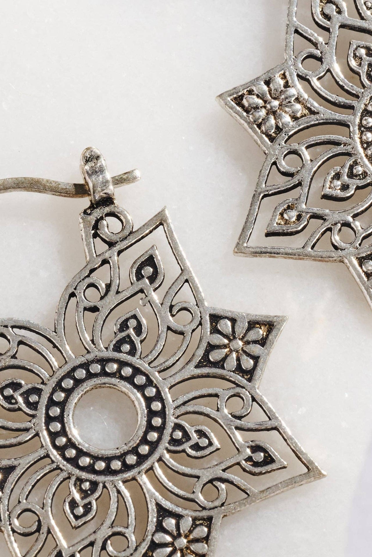 Floral Jali Earrings