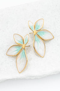 Thumbnail for Flourish Mint Leaf Earrings