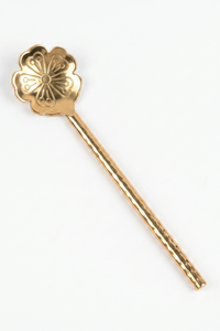 Thumbnail for Flower Brass Cocktail Spoon