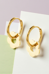 Thumbnail for Flower Hoop Earrings
