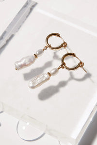 Thumbnail for Freshwater Chunky Pearl Earrings