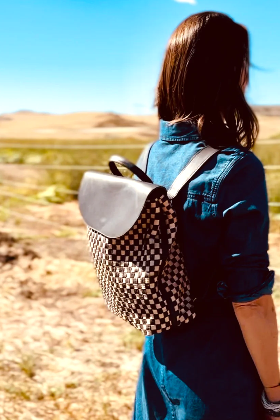 Elsa Basketweave Backpack