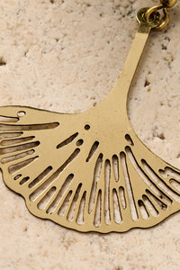 Thumbnail for Ginkgo Leaf Dangle Earrings