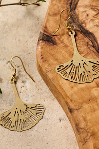 Thumbnail for Ginkgo Leaf Dangle Earrings