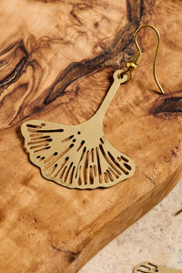 Thumbnail for Ginkgo Leaf Dangle Earrings