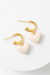 Thumbnail for Convertible Marble Heart Huggies