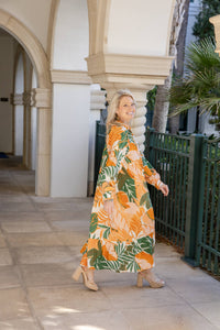 Thumbnail for Golden Tropic Maxi Dress