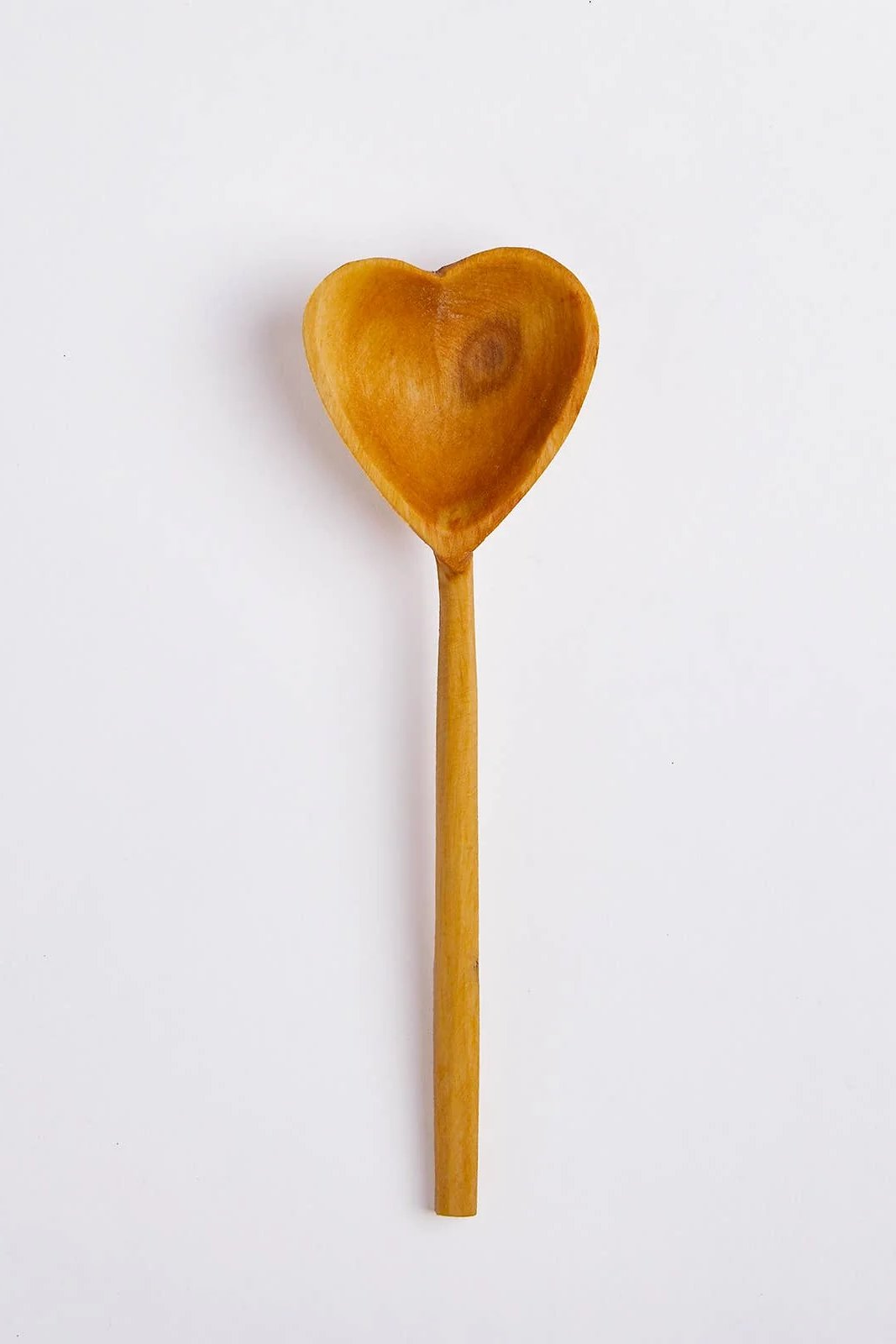 Hand-Carved Heart Tea Spoon