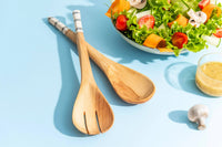 Thumbnail for Hand-Carved Salad Serving Spoons (Set of 2)