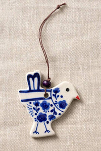 Thumbnail for Hand Painted Ceramic Bird Ornament