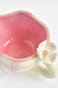 Thumbnail for Pretty in Pink Gingham Ceramic Cups