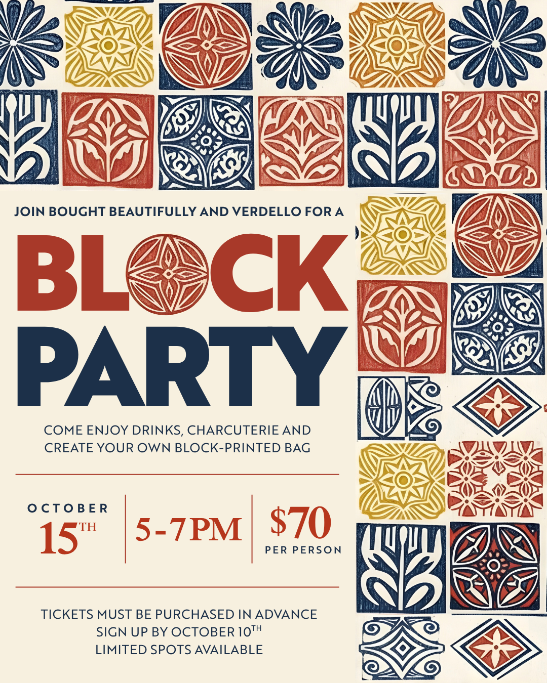 BLOCK PARTY TICKET
