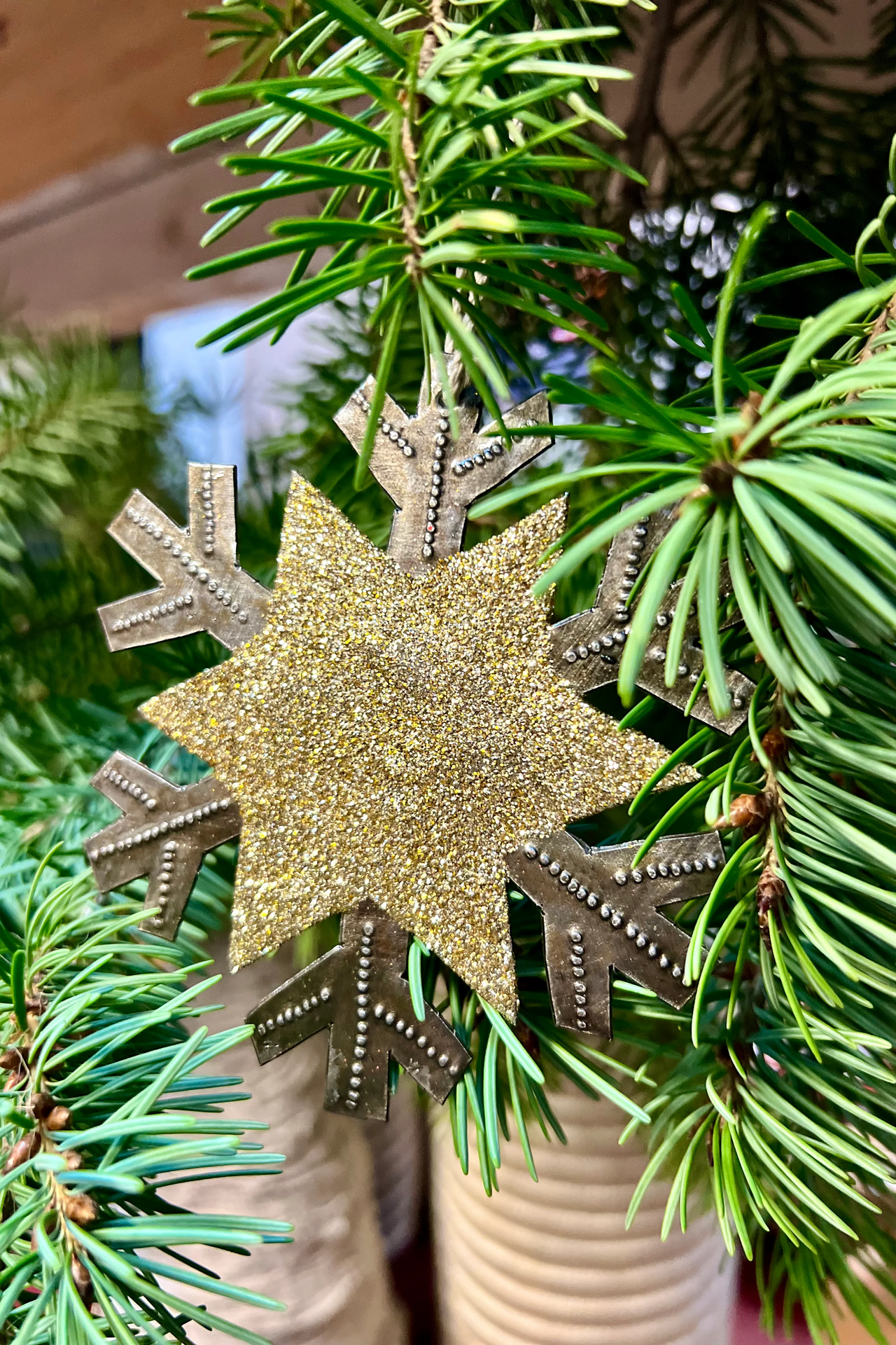 Glitter Snowflake Ornament