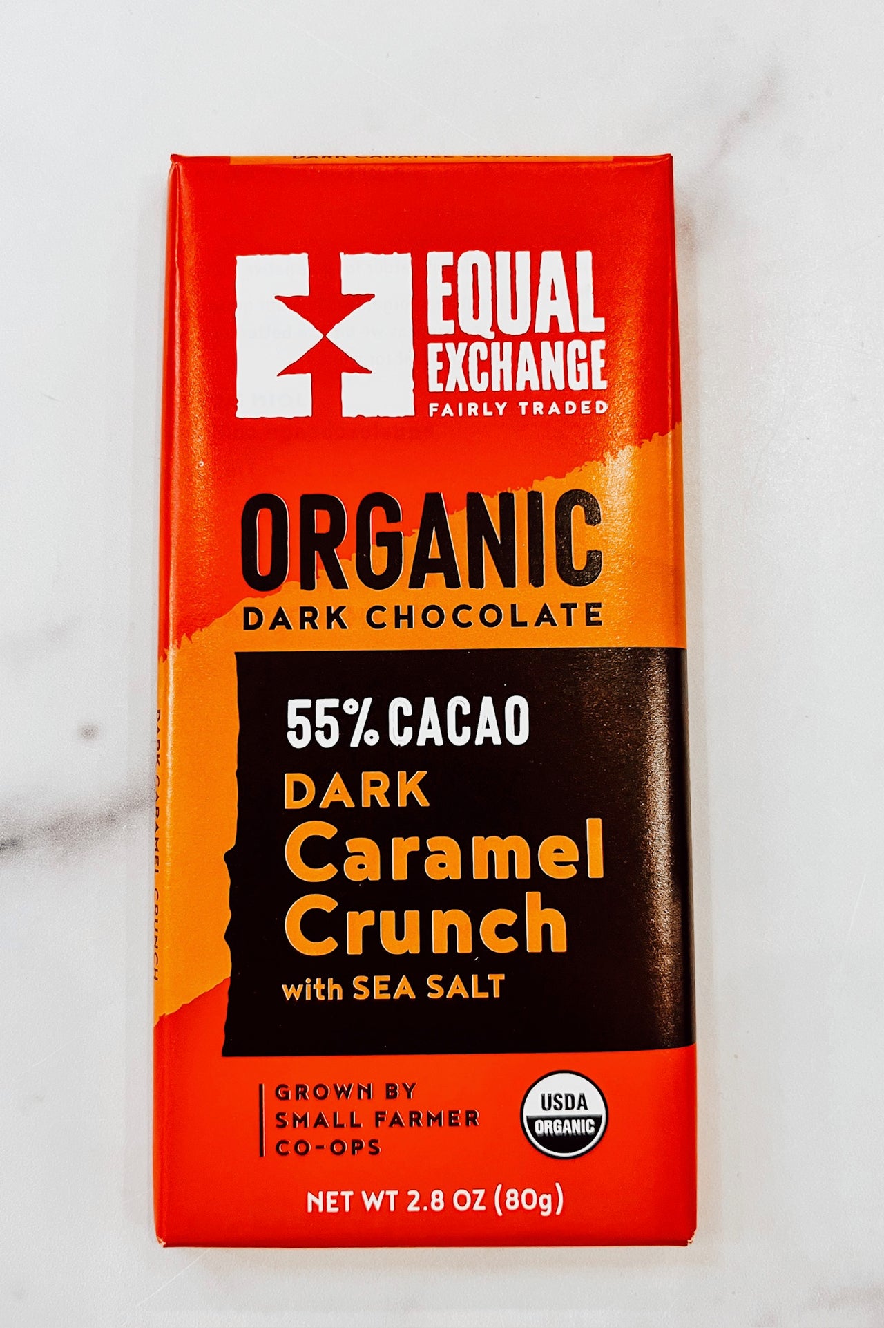Organic Caramel Crunch with Sea Salt Dark Chocolate Bar