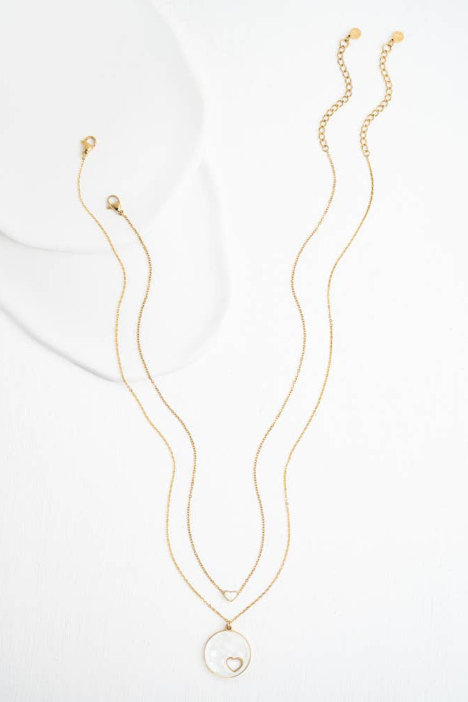 Journey Together Necklace Set in Mother of Pearl
