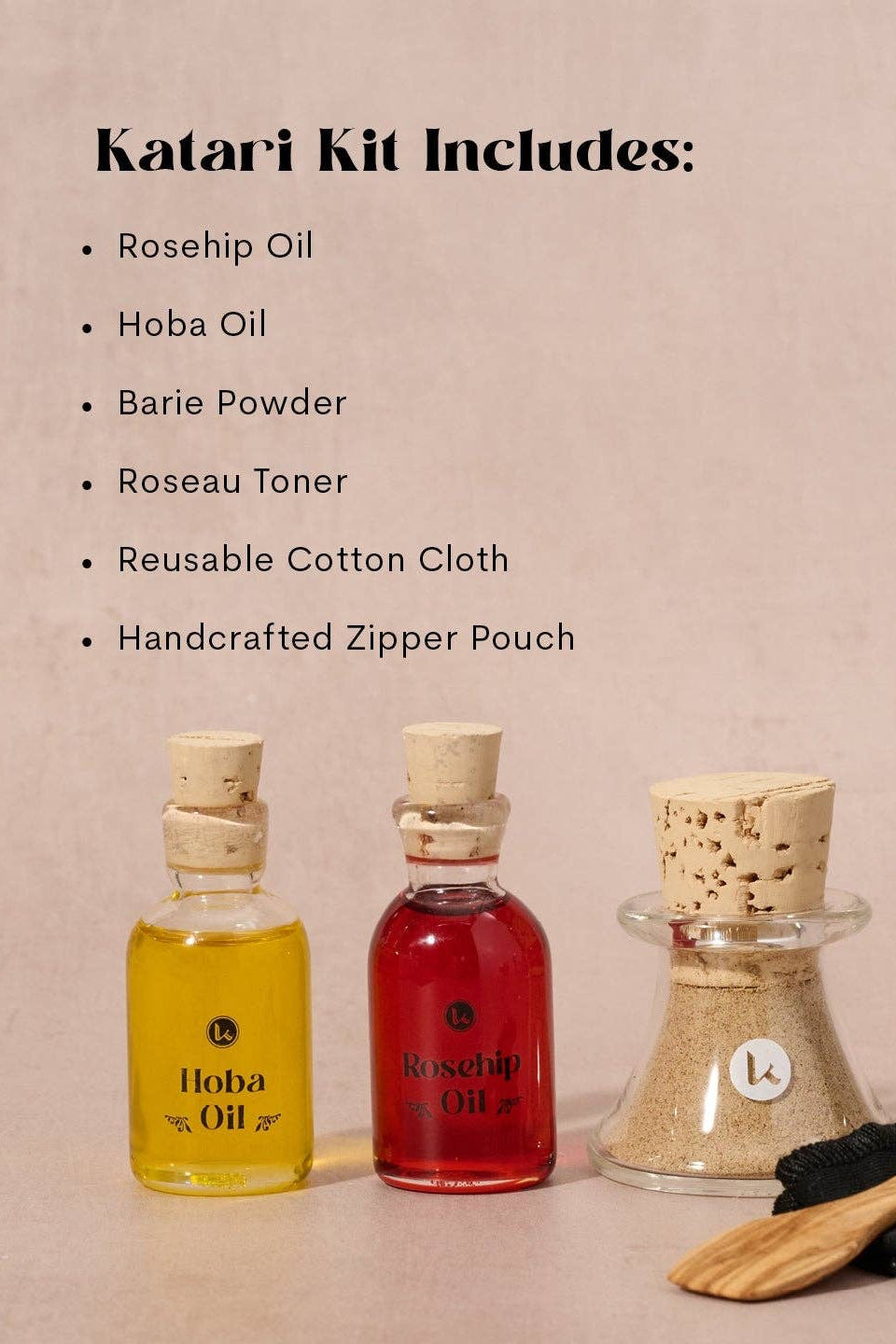 Katari Skincare Set in Cosmetic Bag