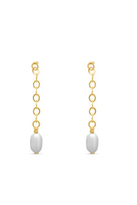 Thumbnail for Lila Short Pearl Drop Earrings