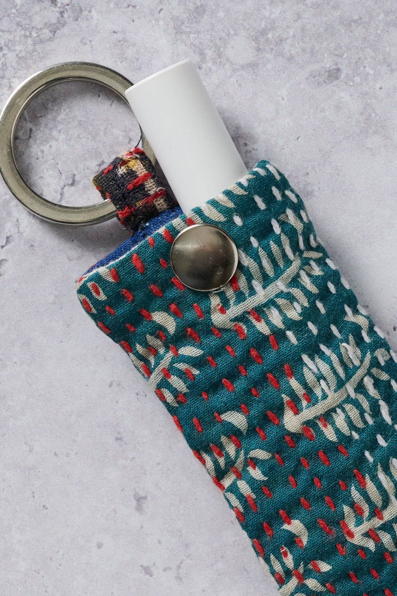 On the Go Lip Balm Holder Keychain