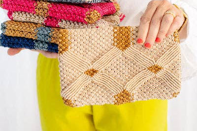 Handmade Macramé Clutch
