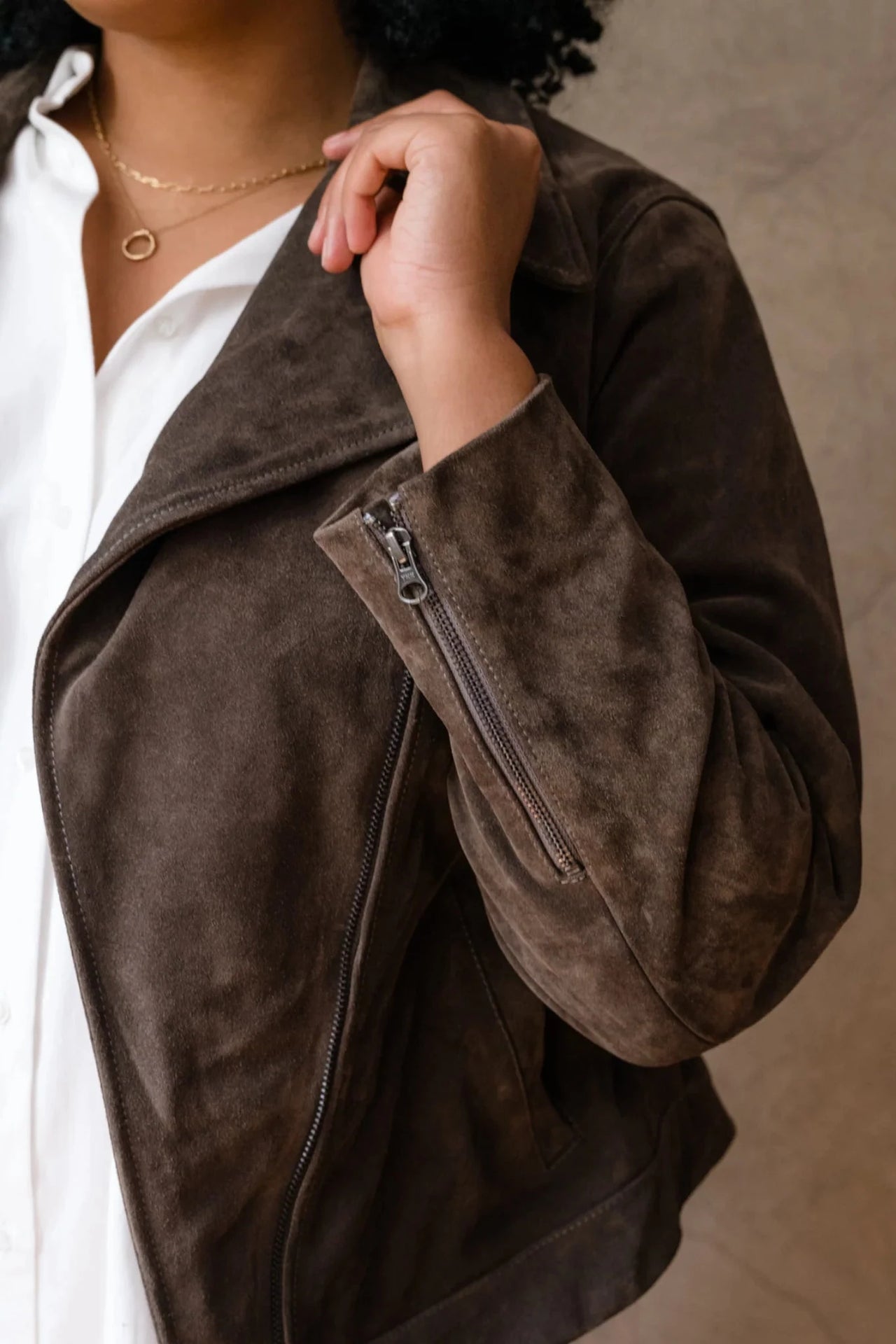 Maha Suede Leather Jacket