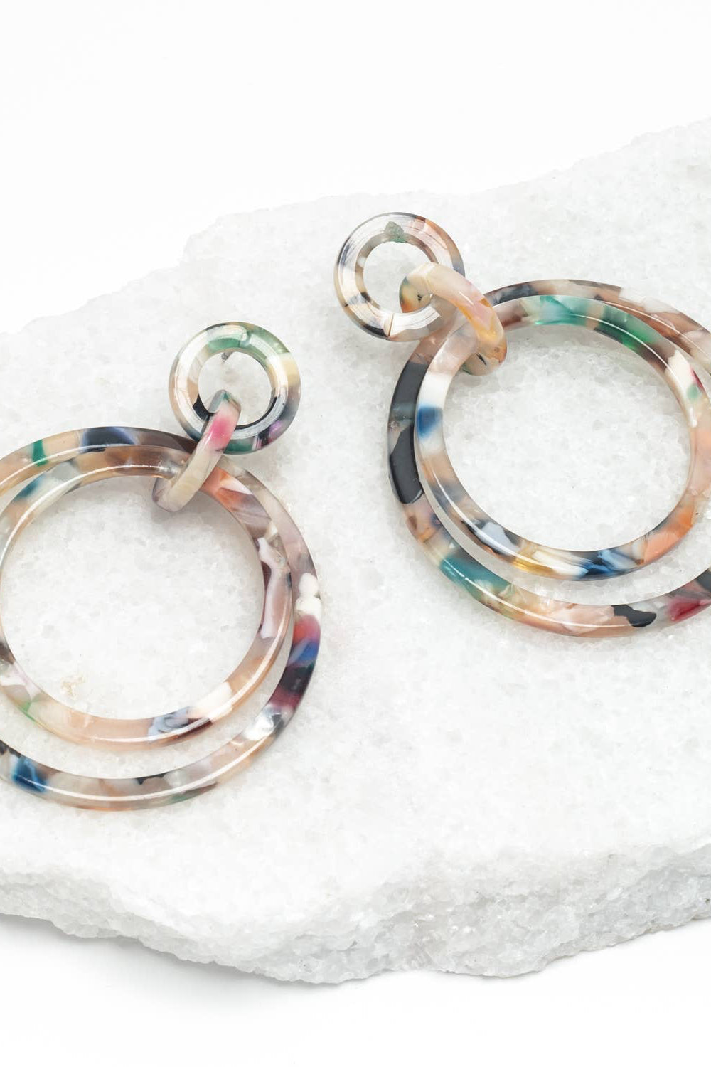 Margot Multicolored Resin Dangle Earrings