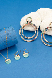 Thumbnail for Margot Multicolored Resin Dangle Earrings