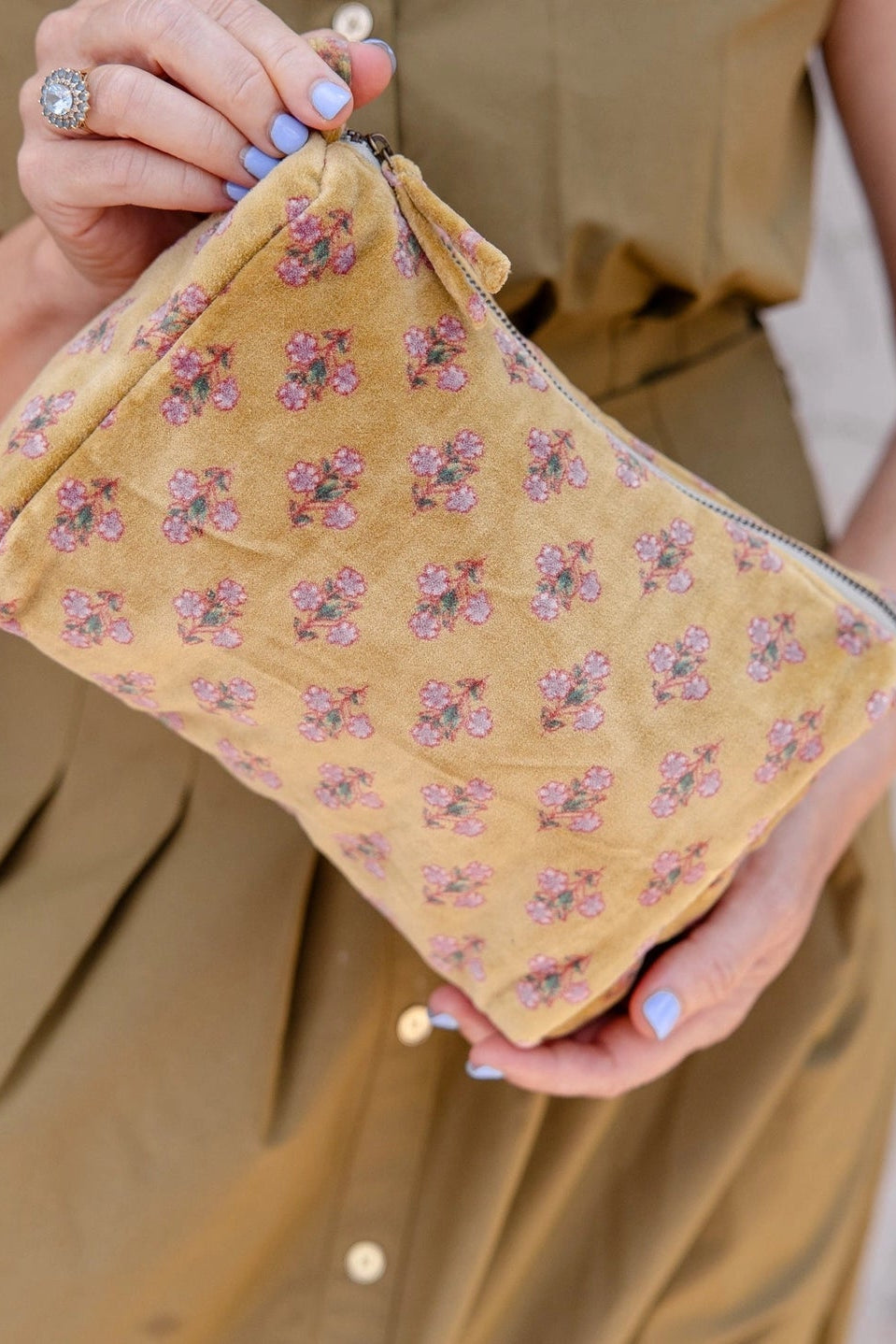 Velvet Cosmetic Pouches - Pattern
