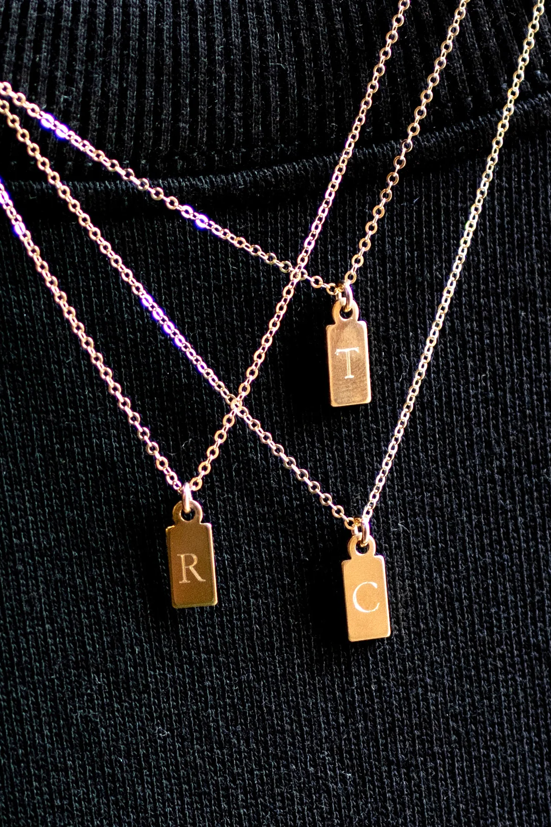 Mini Dog Tag Necklace - Main Image