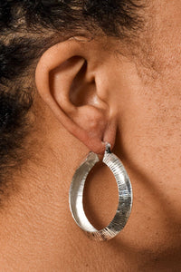 Thumbnail for Mira Etched Hoop Earrings