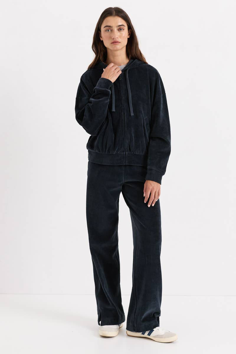 Women's Pure Velour Modern Zip Hoodie