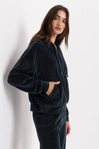 Thumbnail for Women's Pure Velour Modern Zip Hoodie