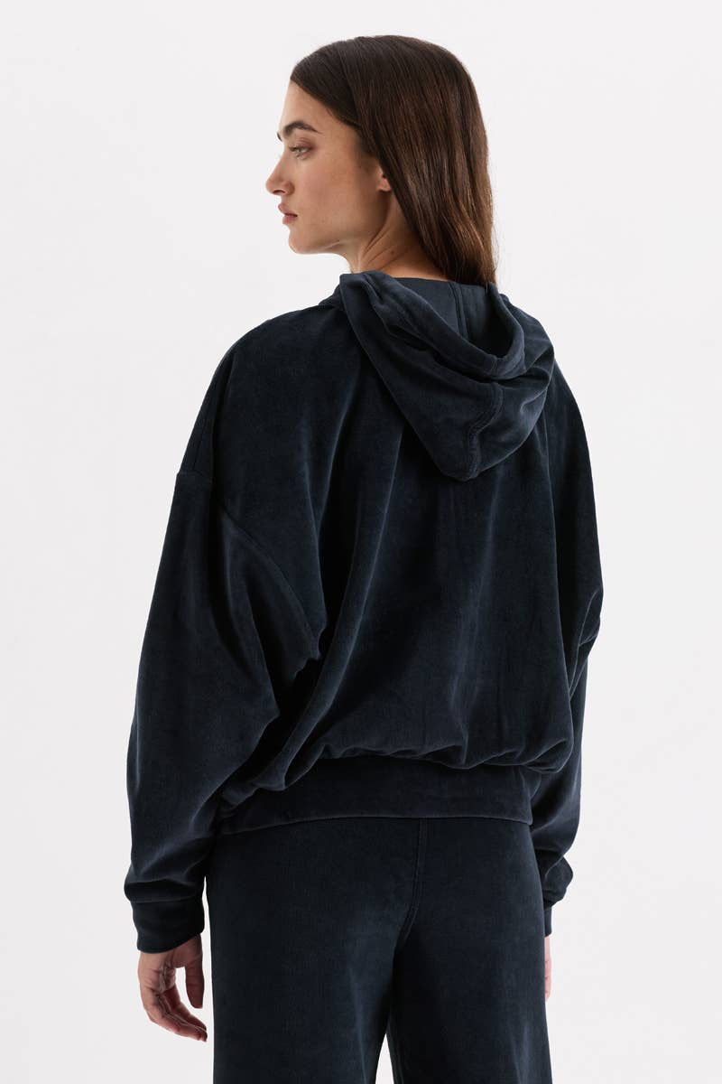 Women's Pure Velour Modern Zip Hoodie