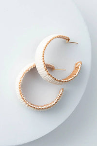 Thumbnail for Natural Raffia Hoops